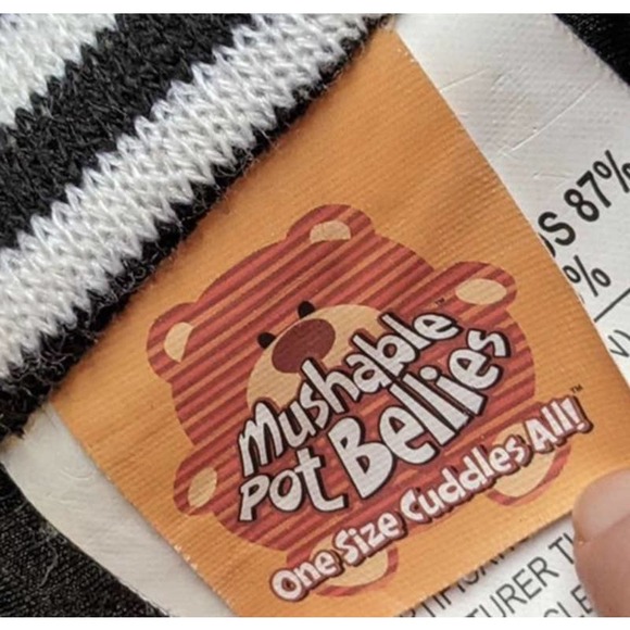 Zebra Cow Plush -Mushable Pot Bellies - Picture 4 of 4